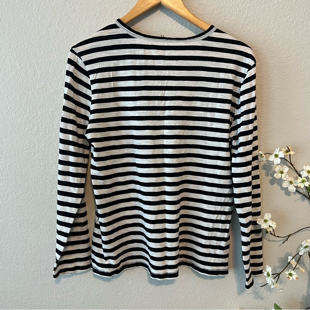 Madewell Striped Mwah Long Sleeve Tee M - Picture 5 of 5